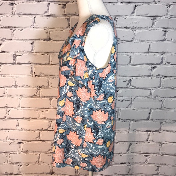 LOFT - Floral Sleeveless Blouse - Picture 4 of 8